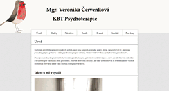 Desktop Screenshot of cervenkova.eu